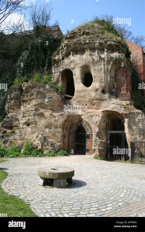 NOTTINGHAM CASTLE CAVES Stock Photo - Alamy