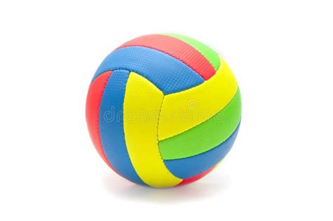 Colorful volleyball stock photo. Image of color, isolated - 20606846