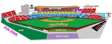 Seating Map | Isotopes