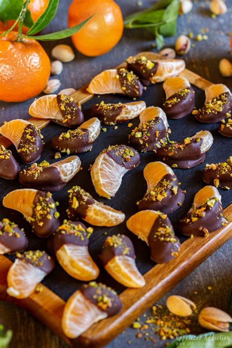 Chocolate Dipped Mandarin Slices Recipe - Appetizer Addiction