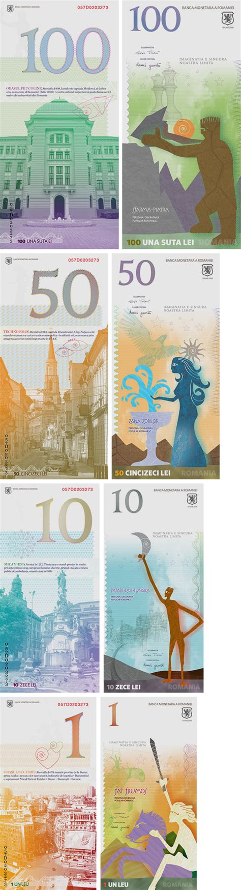 Romanian Leu (RON) Banknotes Design Concept :: Behance