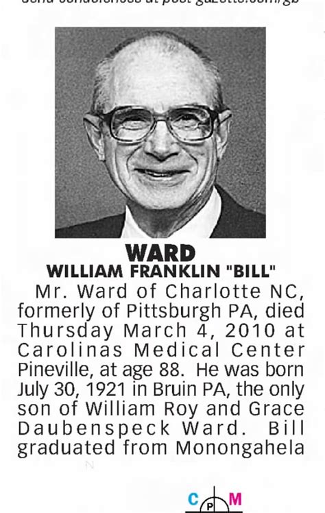 William Ward obituary Part 1 - Newspapers.com