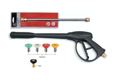 PEGGAS - Pressure Washer Spray Gun, Wand & Nozzle Kit - Power Washer Gun Combo 4,000 PSI- 16 ...