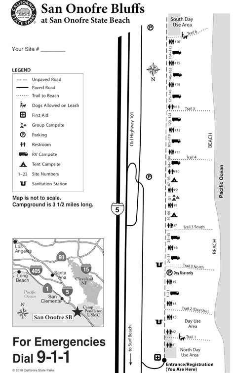 San Onofre Campground Map