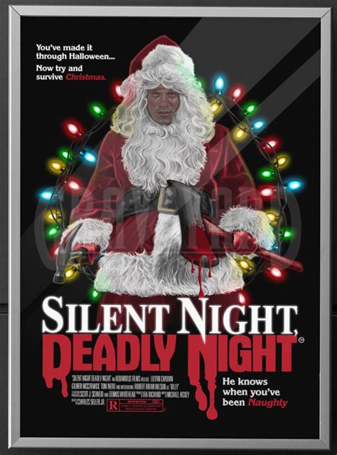 Silent Night Deadly Night Lights Poster - Etsy