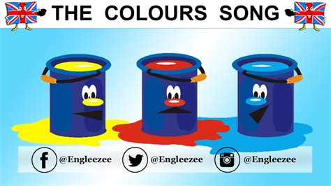 Learn English - The Colours Song With Animations - Les couleurs en anglais - YouTube