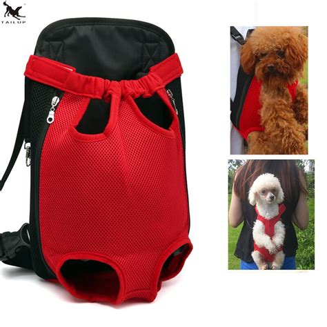 TAILUP Pet Dog Backpack Outdoor Walking Chest Front Style Cat Small Dog Carrier Travel Backpack ...