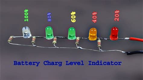 How to make a Battery Level indicator, battery volt level indicator ...