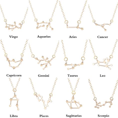 Zodiac Star Constellation Necklace - GiftTheGalaxy.com - The Best Gifts ...