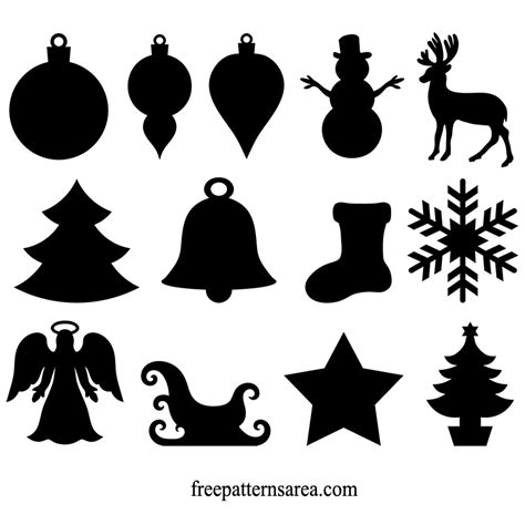 Christmas Silhouette Designs: Free Vector, CAD & Template Files