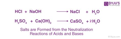 Acids, Bases and Salts - Definition, Dissociation, Neutralization of Acids, Bases and Salts