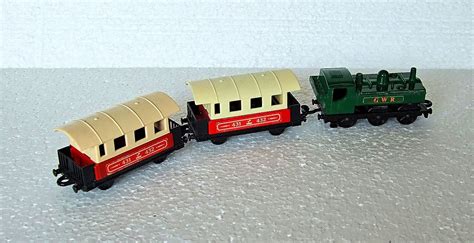 Lesney Matchbox SF 47 Pannier Tank Steam Loco GWR & No 44 Passenger Coach X2 - Retro 1970s Train ...