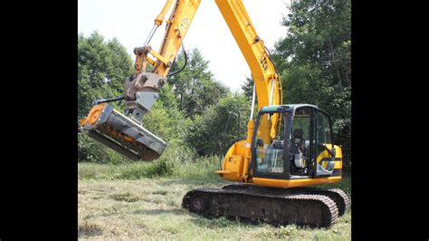 Excavator Mulching Heads ROLMEX - YouTube