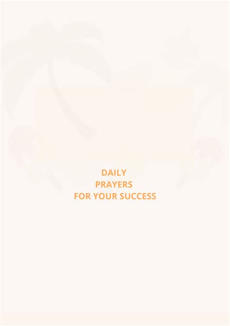 100 Daily Prayers For Success In Life | PRAYER POINTS