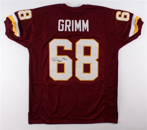 Russ Grimm Signed Redskins Jersey Inscribed "HOF 2010" (JSA COA) | Pristine Auction