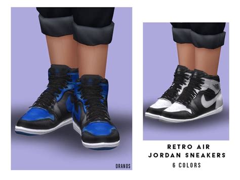 Sims 4 — Retro Air Jordan Sneakers (Child) by OranosTR — - New Mesh - 6 Colors - HQ mode ...