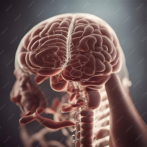 Ilustración 3D de la anatomía del cerebro humano Anatomía del cuerpo ...