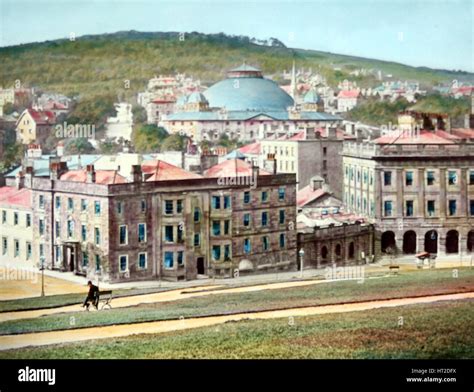 Buxton in Derbyshire - hand coloured photograph - Victorian period ...