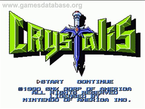 Crystalis - Nintendo NES - Games Database