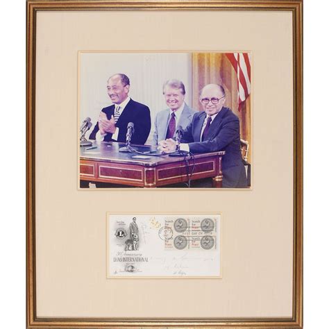 Lot Detail - Camp David: Accords signed by Sadat,Begin, Carter, Rabin ...