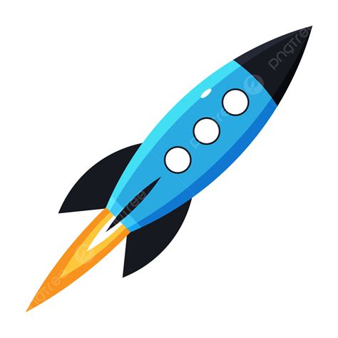 Rocket Launch Clipart PNG Images, Blue Rocket Launch Illustration, Blue, Rocket, Launch PNG ...