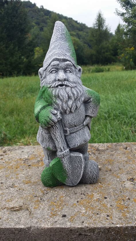 Solid concrete garden gnome gnome statue gnome yard statue | Etsy