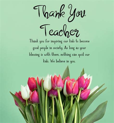 100 Thank You Teacher Messages And Quotes - What To Write In A Teacher Thank You Note - Dreams Quote