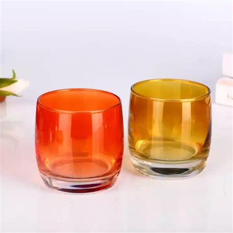 Glass Containers For Candles Manufacturers High-End Colored Decoration ...