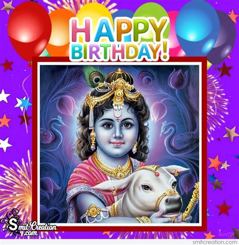 Happy Birthday Krishna Pic For Whatsapp - SmitCreation.com