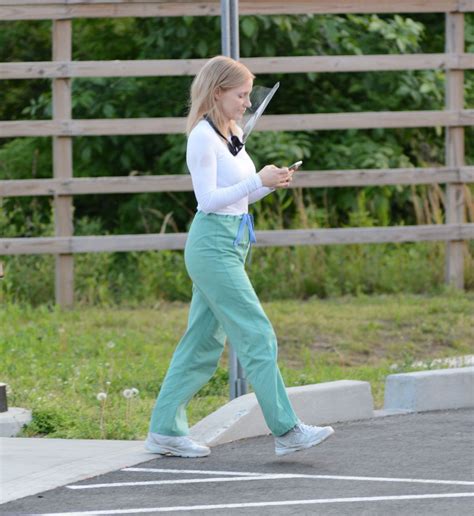 JESSICA CHASTAIN on the Set of The Good Nurse in Stamford 05/19/2021 ...