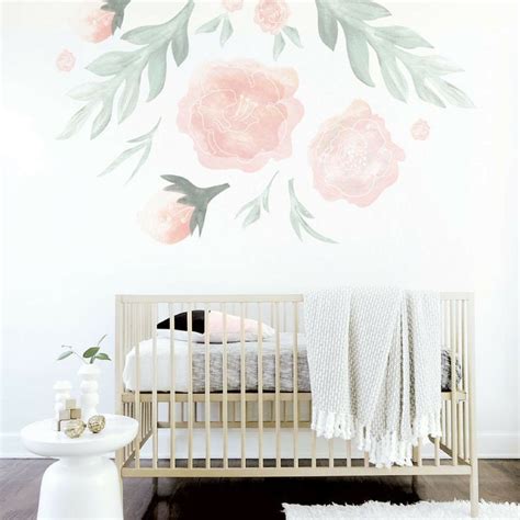 Large Flower Wall Decal – Project Nursery | Flower wall decals, Baby ...