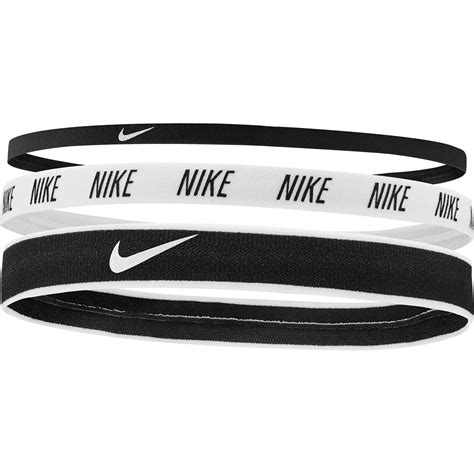 Nike | Elastic Mix Headband 3 Pack | Black/White | SportsDirect.com