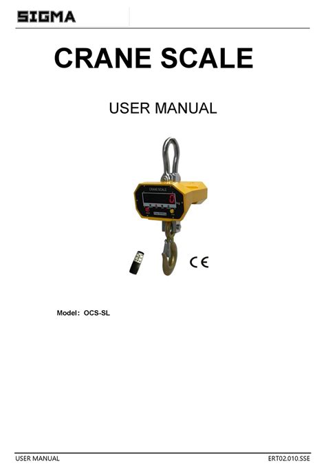 SIGMA OCS-SL-1 USER MANUAL Pdf Download | ManualsLib