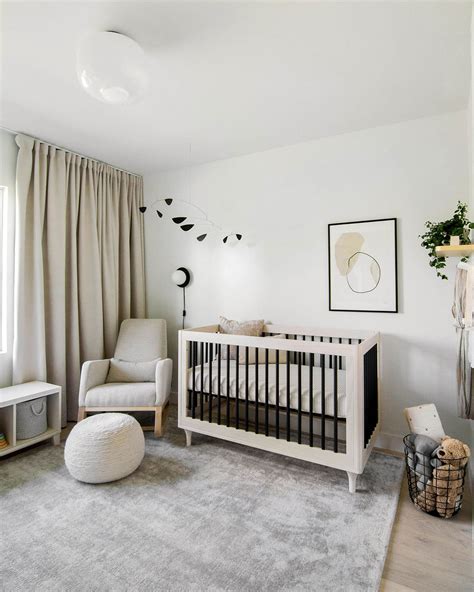 Modern Minimal Gender-Neutral Nursery - Homey Oh My