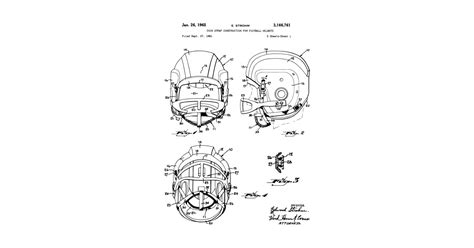 American Football Helmet Patent - American Football Helmet Patent ...