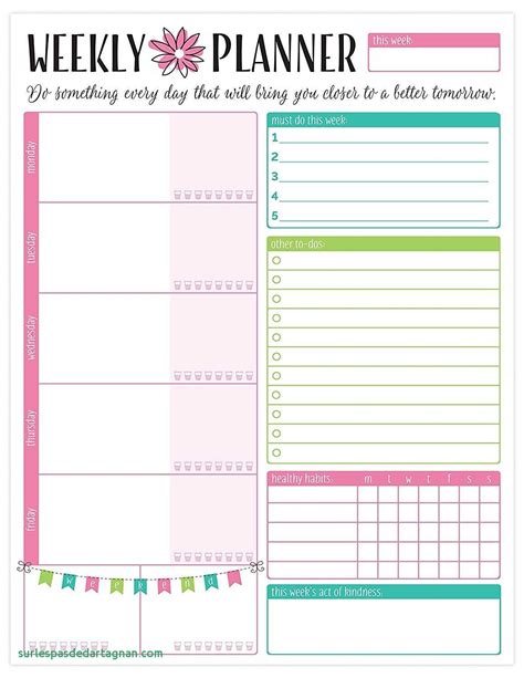 Diy Planner Templates