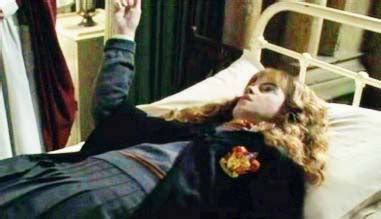 Harry Potter And The Chamber Of Secrets Hermione Petrified Scene