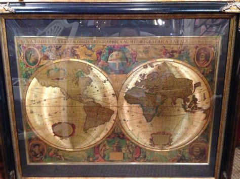 A Map Of The World Is Shown In An Old Fashioned Frame - vrogue.co