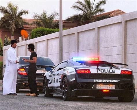 Saudi Guy Has Pretend Lamborghini Gallardo Superleggera Police Car