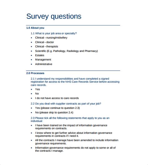 Survey Template Download Free - mixemade