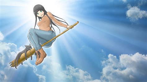 Download Anime Flying Witch HD Wallpaper