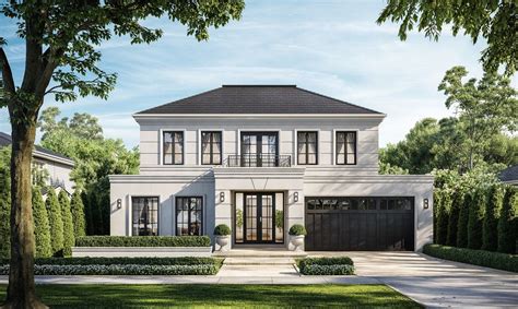 Sophisticated glamour with the French Provincial façade | House exterior, Classic house exterior ...