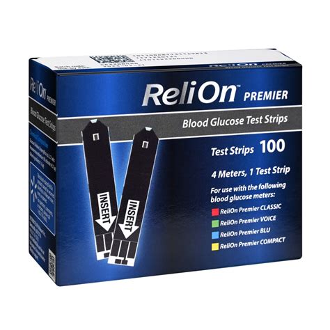 ReliOn Premier Blood Glucose Test Strips, 50 Count - Walmart.com - Walmart.com