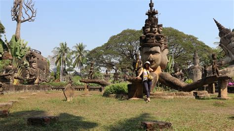 Exploring Vientiane temples and Buddha Park - While You Stay Home