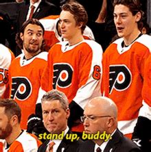 Philadelphia Flyers Stand Up Buddy GIF - Philadelphia Flyers Stand Up Buddy Flyers - Discover ...