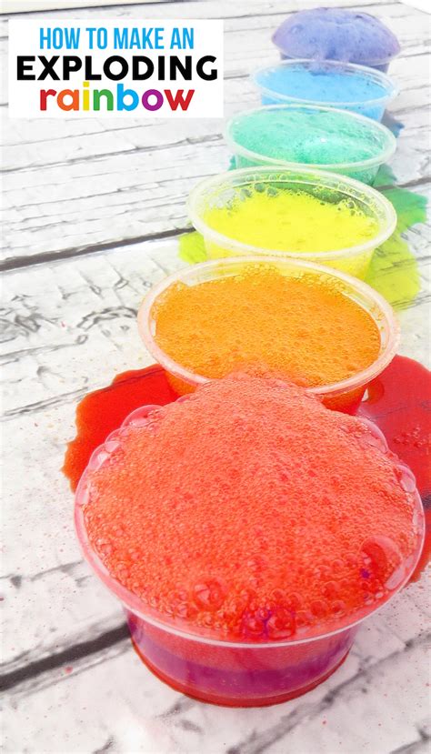 Exploding Rainbow St. Patrick's Day Activity for Kids