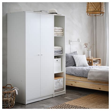 KLEPPSTAD Wardrobe with 2 doors, white - IKEA