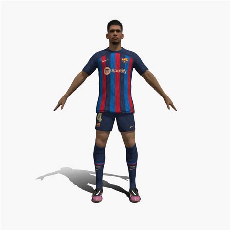 3D Rigged Ronald Araujo Barcelona 2023 model - TurboSquid 2076534