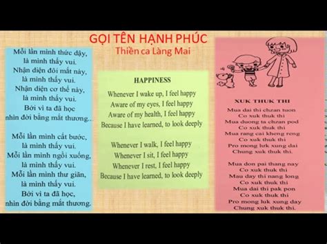 GỌI TÊN HẠNH PHÚC - Thiền ca Làng Mai (có lyric) I HAPPINESS - Plum Village Songs Chords - Chordify