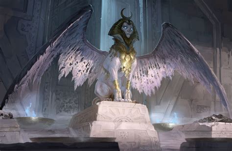 #Fantasy #Creature #Sphinx #Wings #1080P #wallpaper #hdwallpaper #desktop | Creature concept art ...